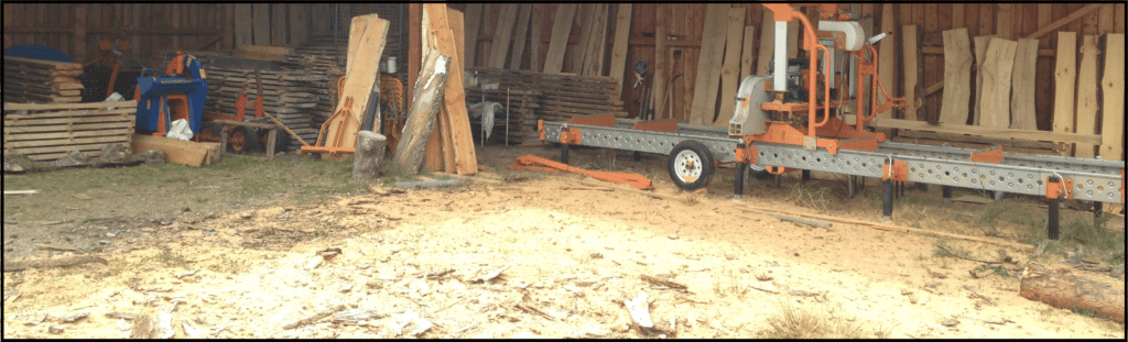 converting timber on farm