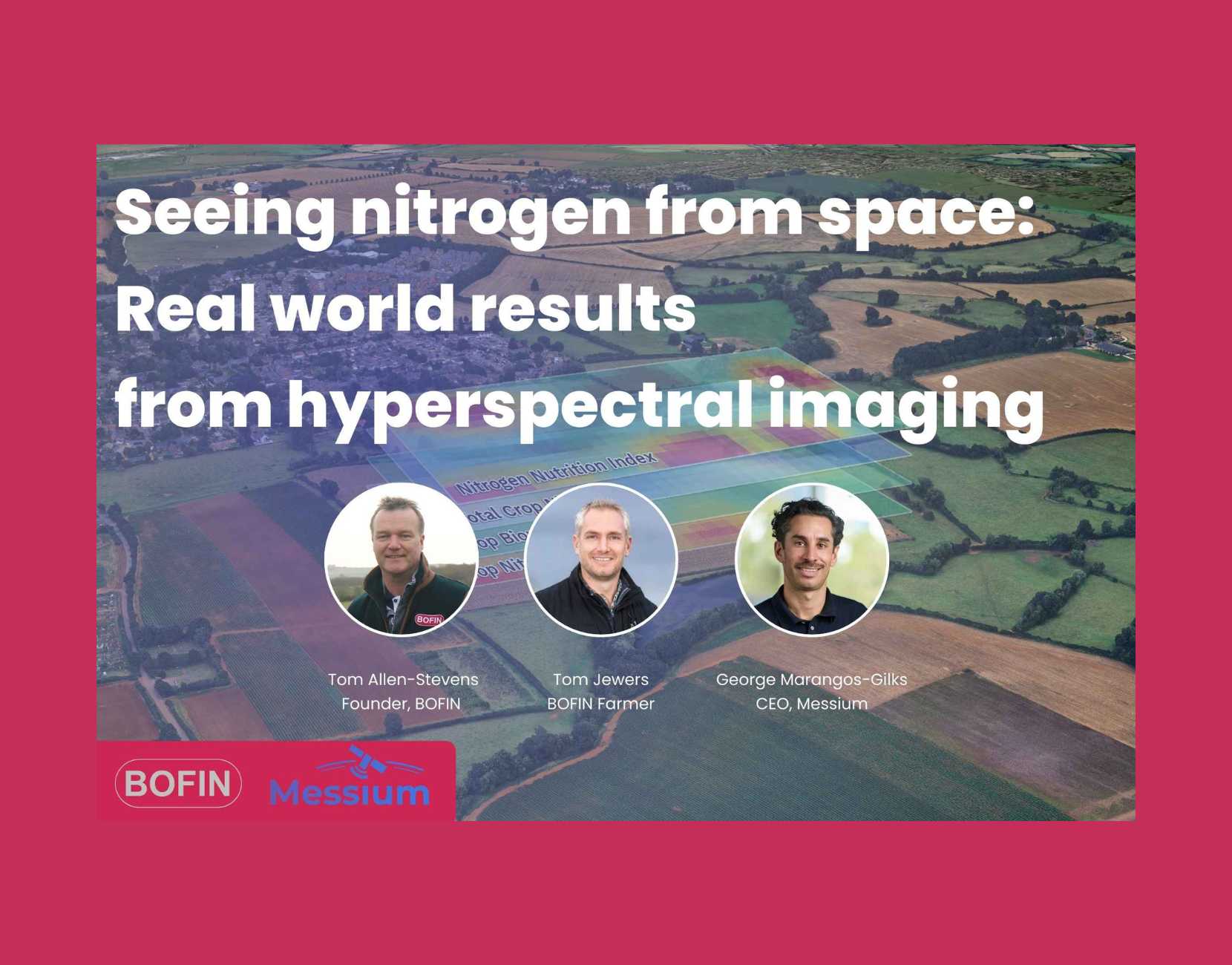 Seeing nitrogen from space: Real world results from hyperspectral imaging
