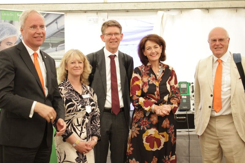 The Presidents’ Time for Tech provided an opportunity to welcome visitors from the Netherlands and Jo Churchill MP to the Innovation Hub. In the photograph from left to right: Karel van Oosterom (Ambassador of the Kingdom of the Netherlands to the United Kingdom of Great Britain and Northern Ireland), Dr Belinda Clarke (Director of Agri-TechE ), Philip de Jong (Agricultural Counsellor for the UK and Ireland), Jo Churchill MP (Parliamentary Under Secretary of State at the Defra) and Andrew Wood (Honorary Dutch Consul for the East of England)