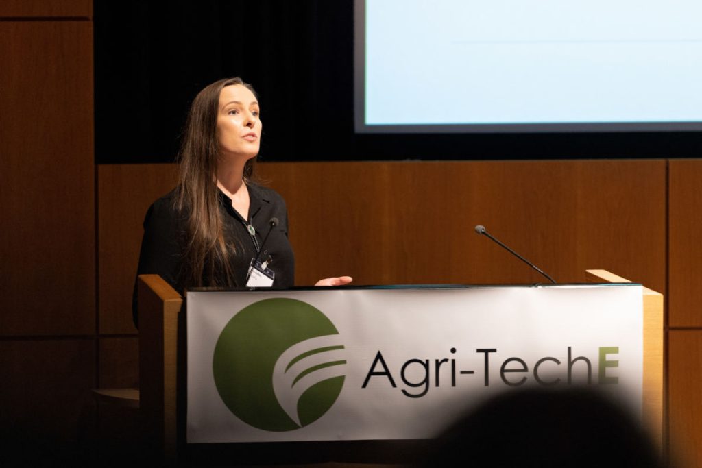 Cara Griffiths, Co-Founder and CTO of SugaROx, at REAP 2022, speaking at REAP 2022