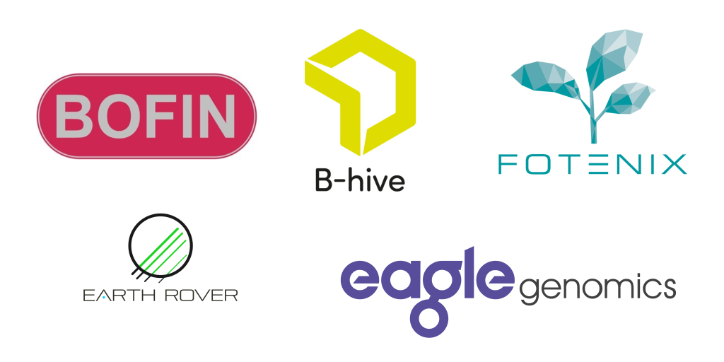 Logos of Agri-TechE Members that have secured £3.4m of £12.2m funding to boost farm resilience