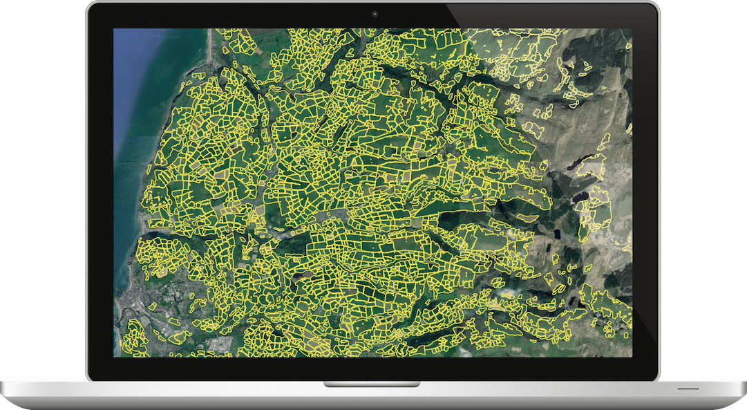 Field boundaries based on real world data
