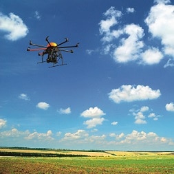 Drones offer helicopter view of field trials