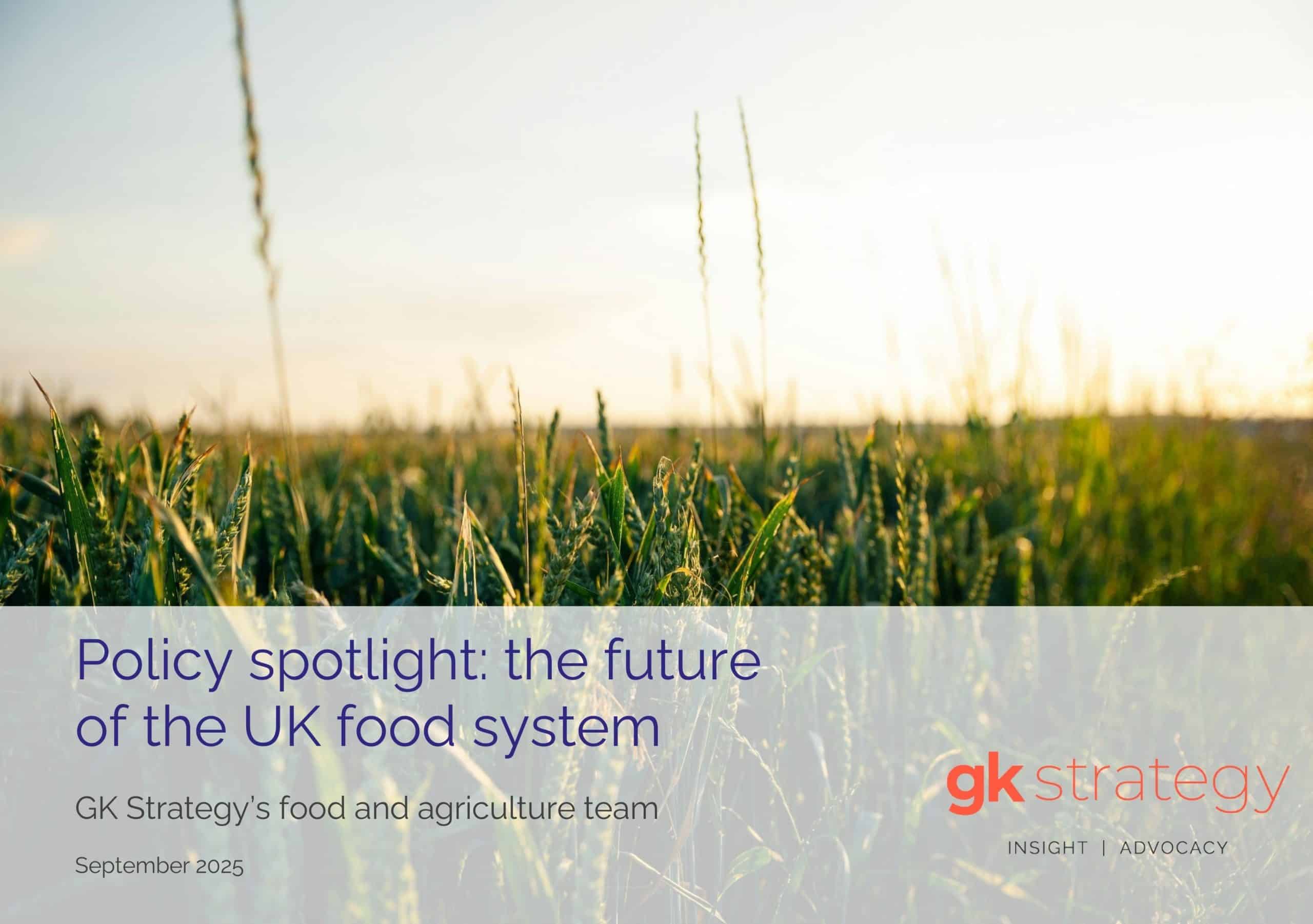 Policy spotlight: the future of the UK food system