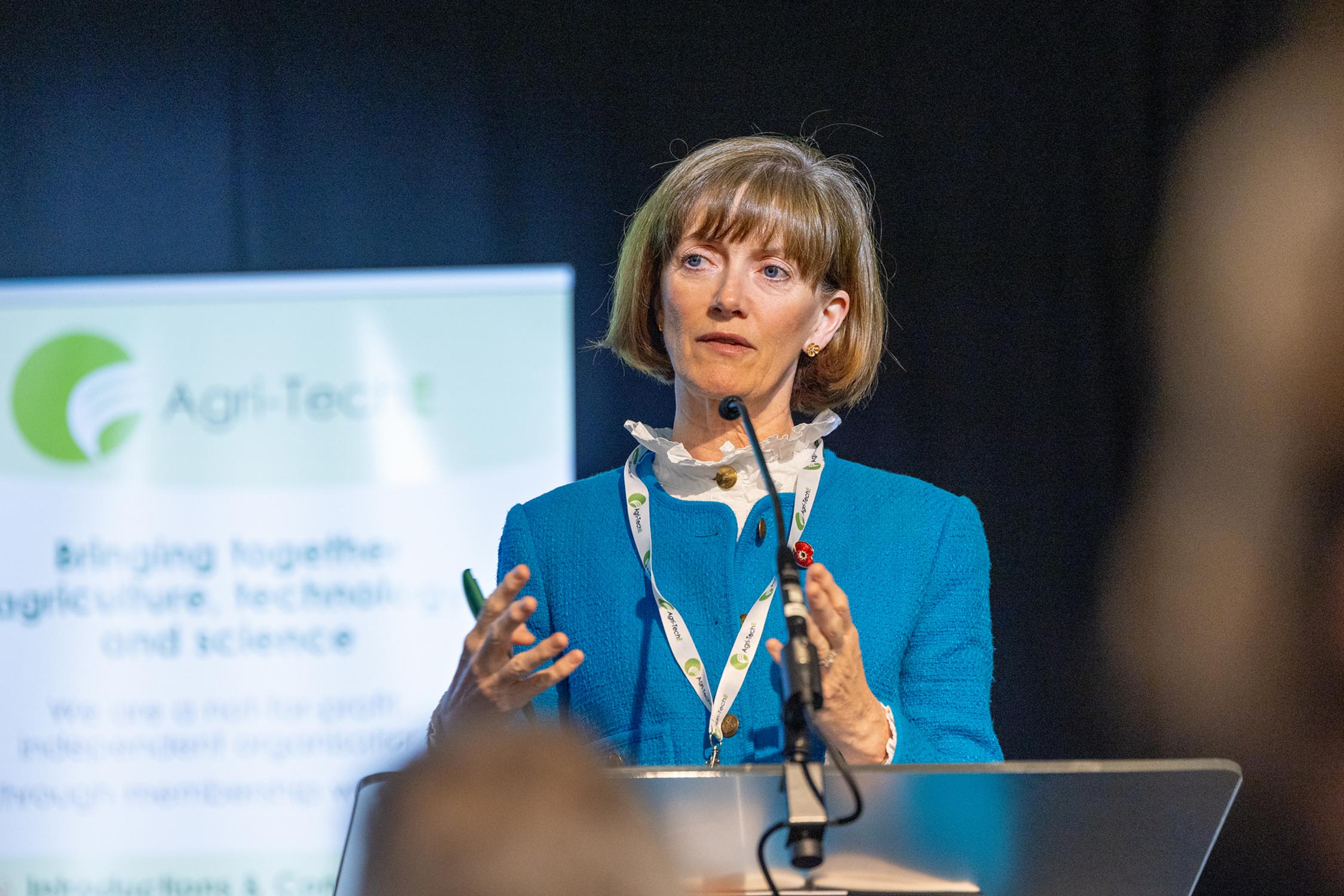 Ali Capper, Chair of British Apples & Pears, in the Farmer Insights panel at REAP 2025