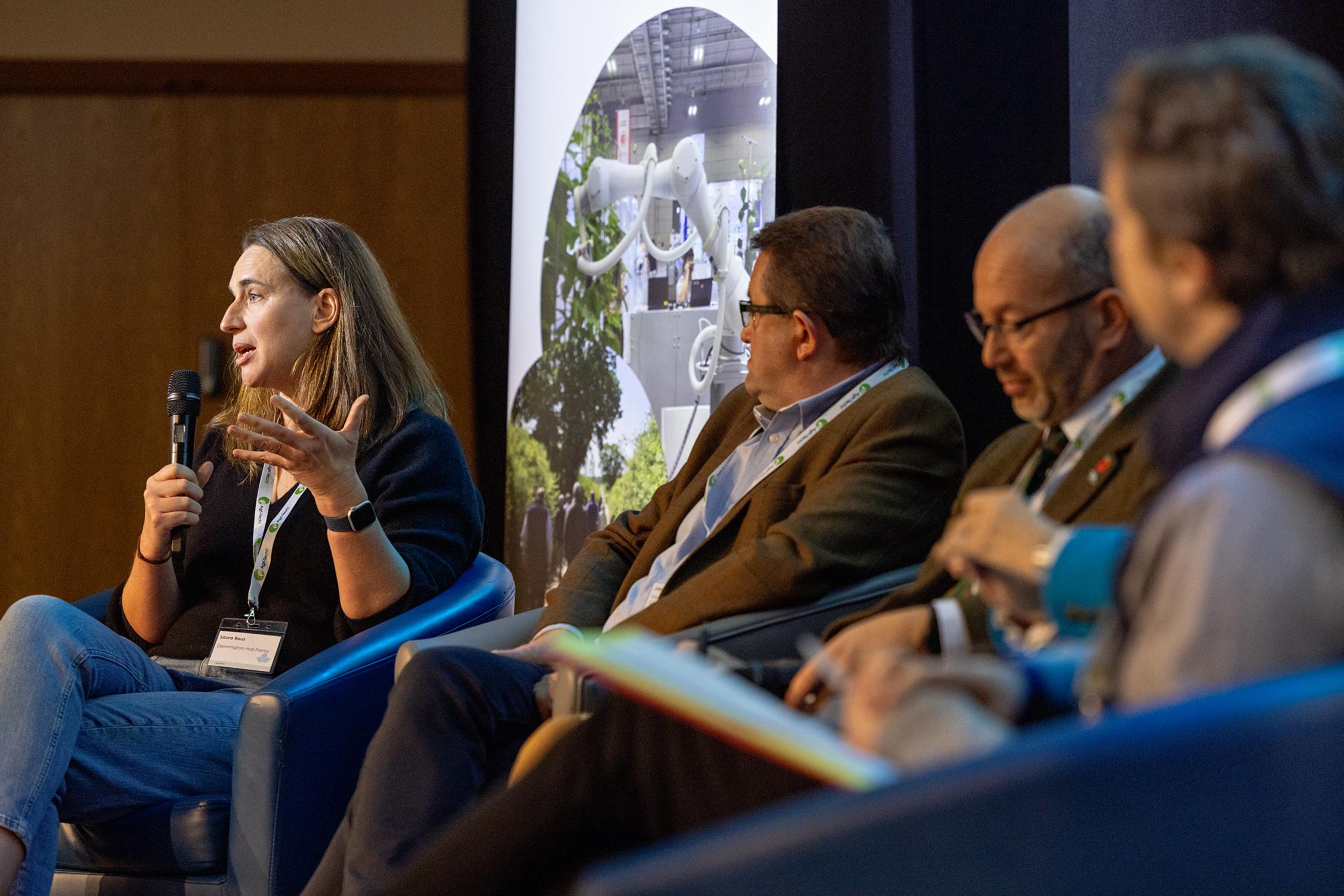 Laura Rous, Dennington Hall Farms, in the Farmer Insights panel