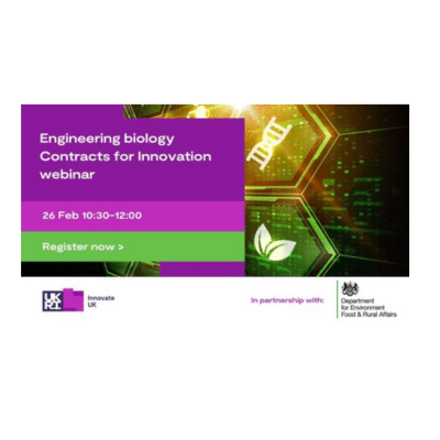 Innovate UK engineering biology Contracts for Innovation engagement webinar