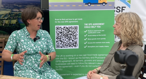 Conversation with Defra's Sarah Evered and Agri-TechE's Belinda Clarke