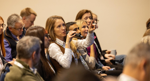 Question from the audience at REAP 2025